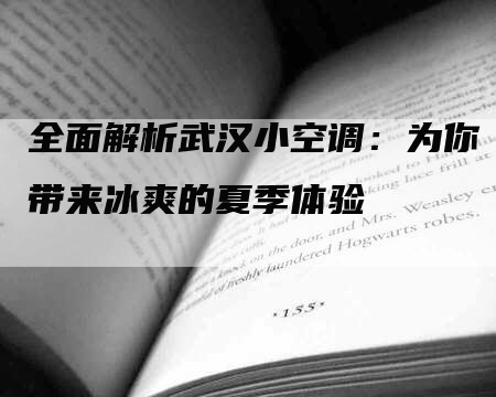 全面解析武汉小空调：为你带来冰爽的夏季体验