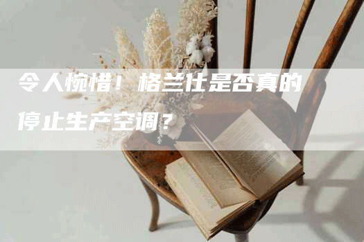 令人惋惜！格兰仕是否真的停止生产空调？